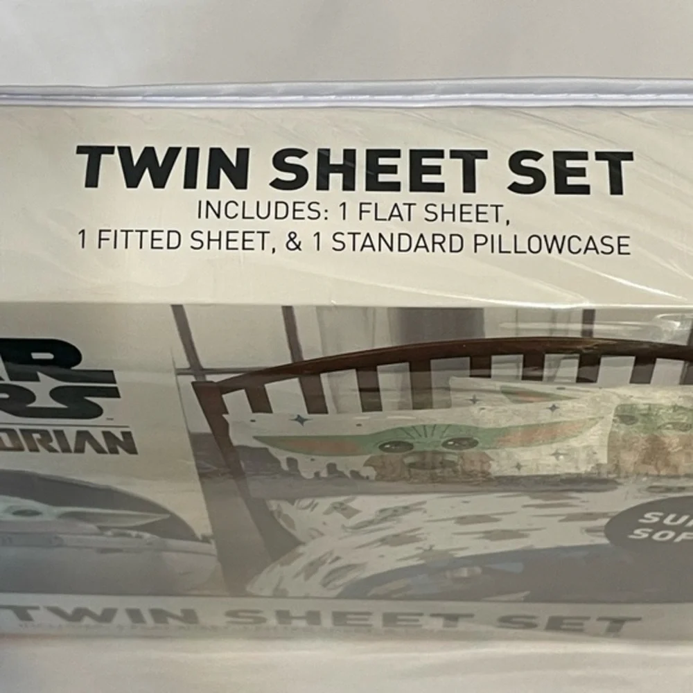 Disney's Star Wars The Mandalorian The Child‎ Kids' Sheet Set & Pillowcase-NWT
